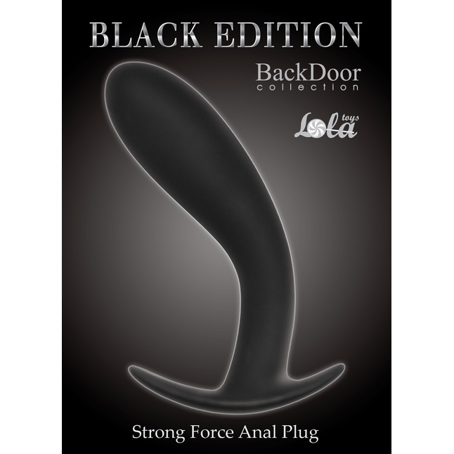 Чёрная анальная пробка Strong Force Anal Plug - 13,5 см - Back Door Collection Black Edition. Фотография 2.