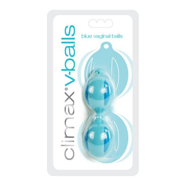 Голубые вагинальные шарики Climax V-Ball Blue Vagina Balls - Climax. Фотография 2.