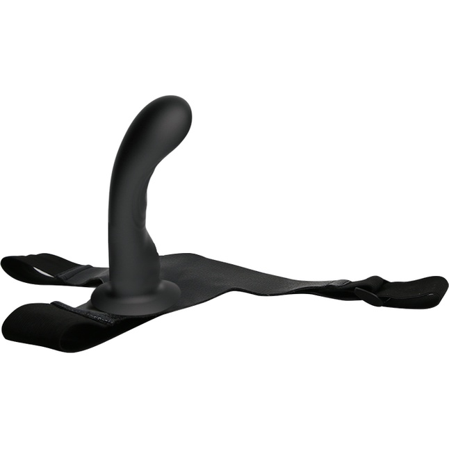 Страпон с изогнутой головкой Ultra Harness Curvy Dildo - 15,8 см. Фотография 4.