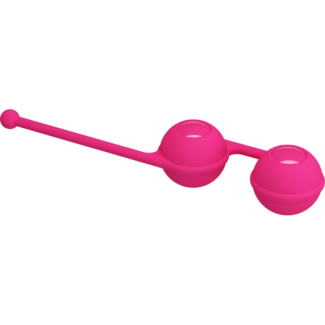Ярко-розовые вагинальные шарики Kegel Tighten Up III - Pretty Love. Фотография 2.