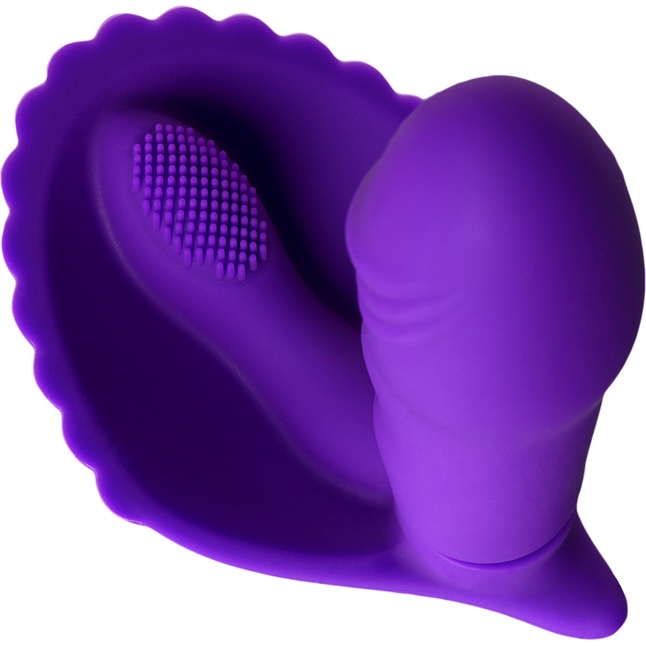 Фиолетовый вибратор для ношения в трусиках. Фотография 6.
