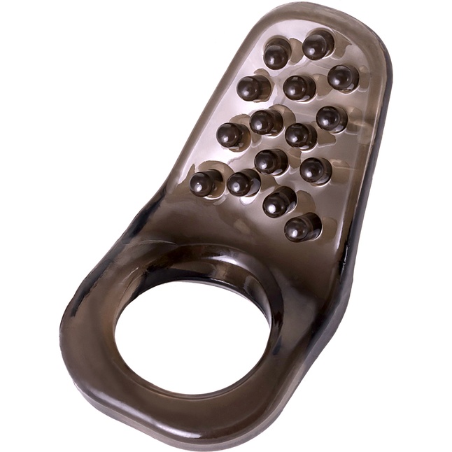 Дымчатое эрекционное кольцо с точками - XLover