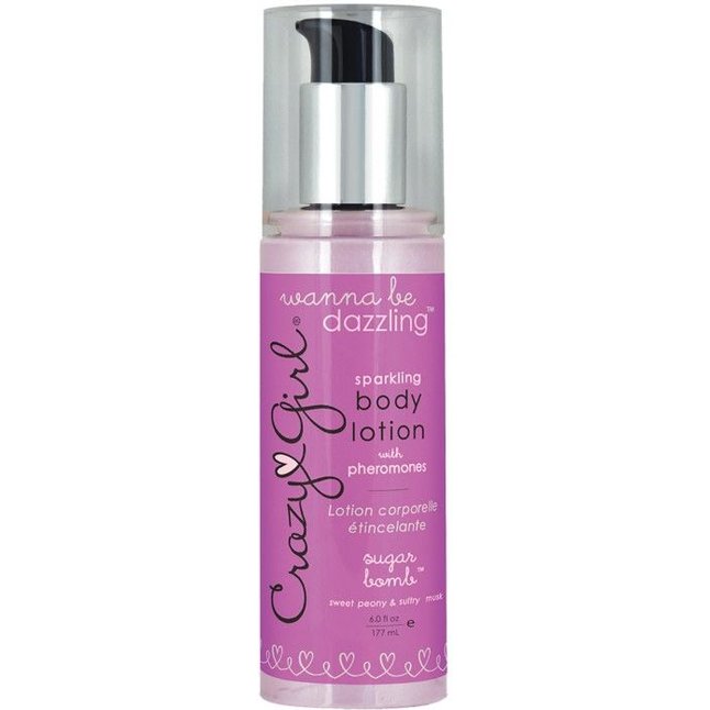Мерцающий лосьон для тела с феромонами Crazy Girl Sugar Bomb - 177 мл