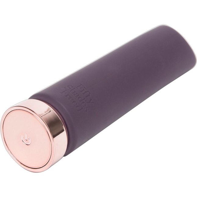Фиолетовый мини-вибромассажёр Crazy For You Rechargeable Bullet Vibrator - Fifty Shades Freed. Фотография 3.