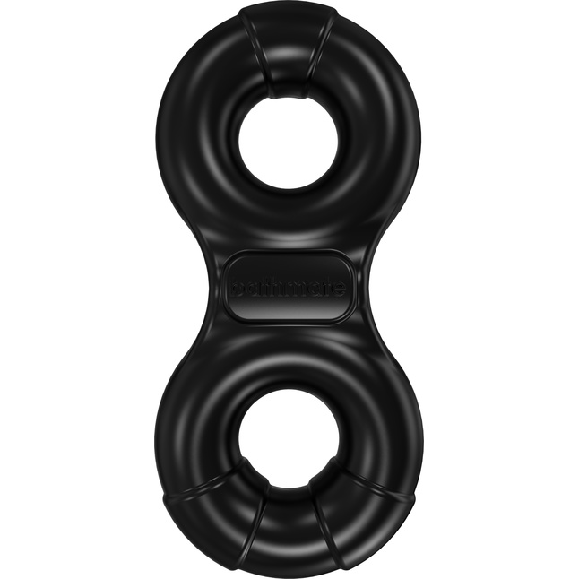 Чёрное эрекционное виброкольцо Eight - Эрекционные кольца