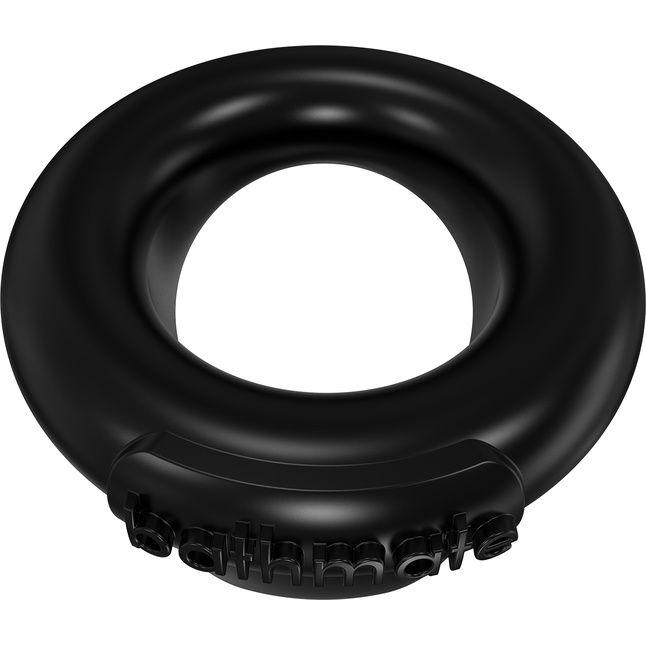 Чёрное эрекционное виброкольцо Strength - Эрекционные кольца. Фотография 3.
