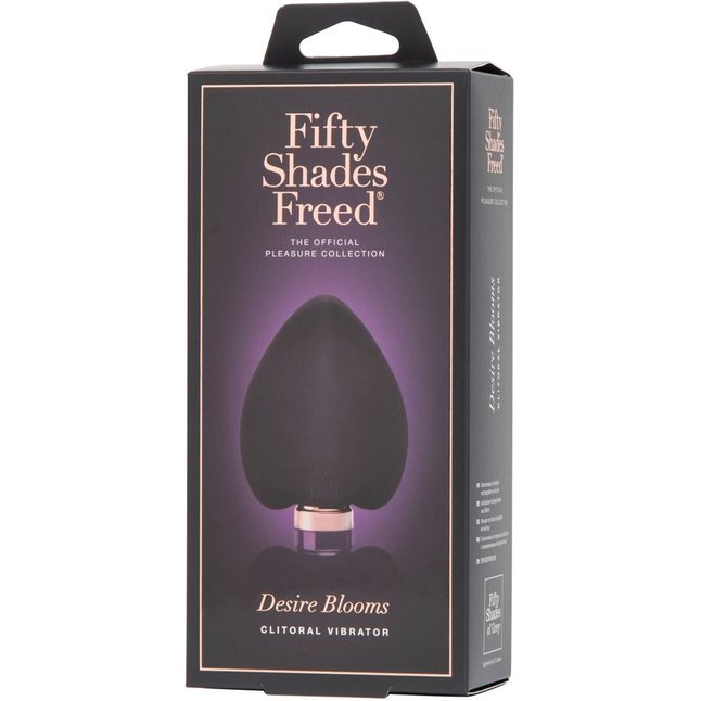 Фиолетовый клиторальный стимулятор Desire Blooms Rechargeable Clitoral Vibrator - Fifty Shades Freed. Фотография 7.