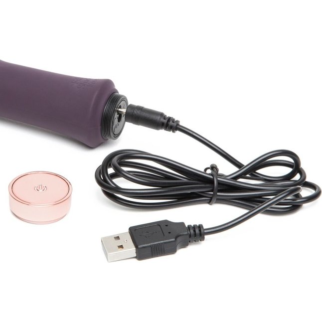 Фиолетовый вибратор Lavish Attention Rechargeable Clitoral G-Spot Vibrator - 18,4 см - Fifty Shades Freed. Фотография 5.