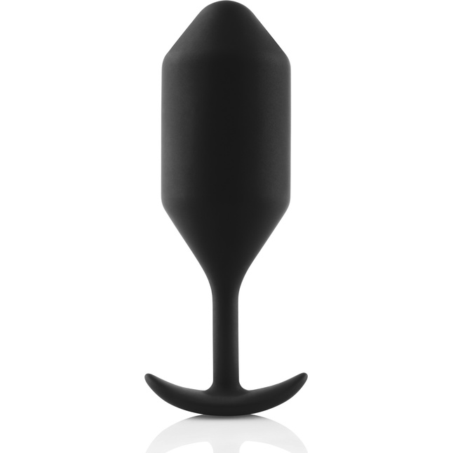 Чёрная пробка для ношения B-vibe Snug Plug 4 - 14 см. Фотография 2.