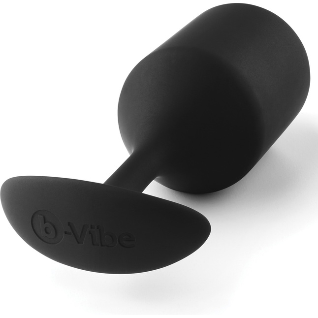 Чёрная пробка для ношения B-vibe Snug Plug 4 - 14 см. Фотография 4.