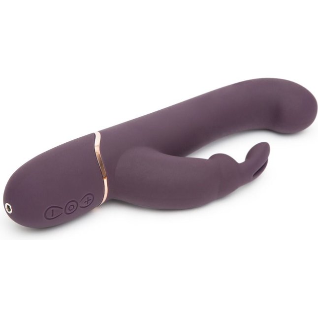 Фиолетовый вибратор Come to Bed Rechargeable Slimline G-Spot Rabbit Vibrator - 22,2 см - Fifty Shades Freed. Фотография 2.