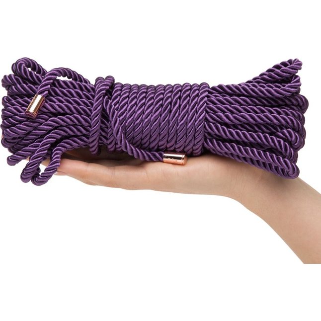 Фиолетовая веревка для связывания Want to Play? 10m Silky Rope - 10 м - Fifty Shades Freed. Фотография 2.