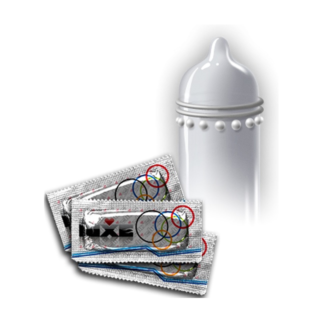 Презервативы Luxe Постельное двоеборье с ребрами и пупырышками - 3 шт - Luxe. Фотография 2.