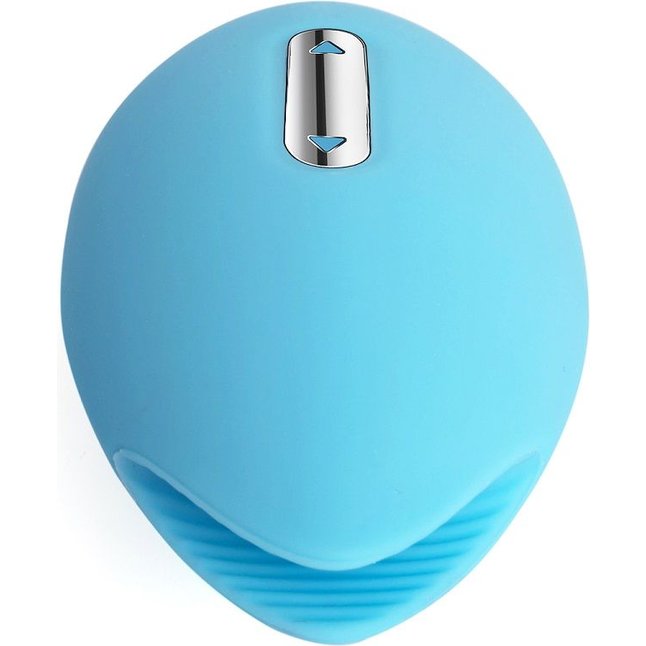 Голубой вибростимулятор клитора Candy с эффектом поцелуя рыбки. Фотография 3.