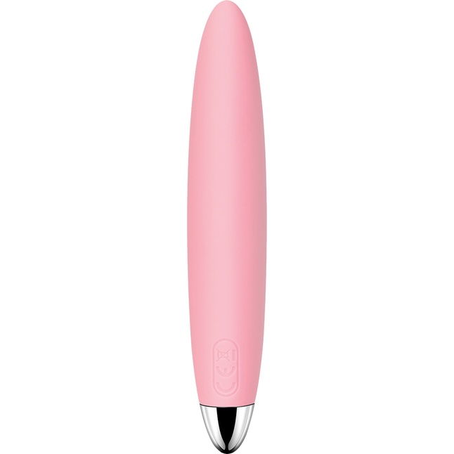Розовый компактный вибростимулятор клитора Daisy - 12,5 см