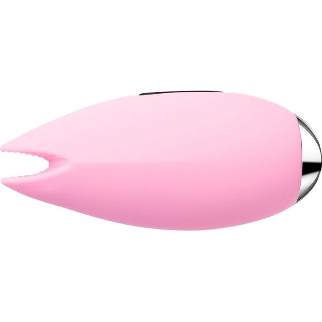 Розовый вибростимулятор клитора Candy с эффектом поцелуя рыбки. Фотография 5.