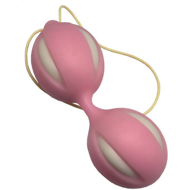 Розовые вагинальные шарики для тренировки интимных мышц. Фотография 2.
