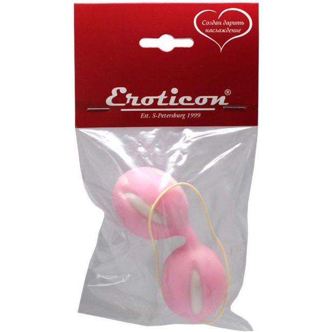 Розовые вагинальные шарики для тренировки интимных мышц. Фотография 3.