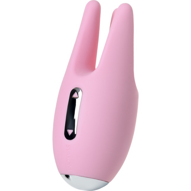 Розовый вибростимулятор клитора Cookie с подвижными щупальцами. Фотография 2.