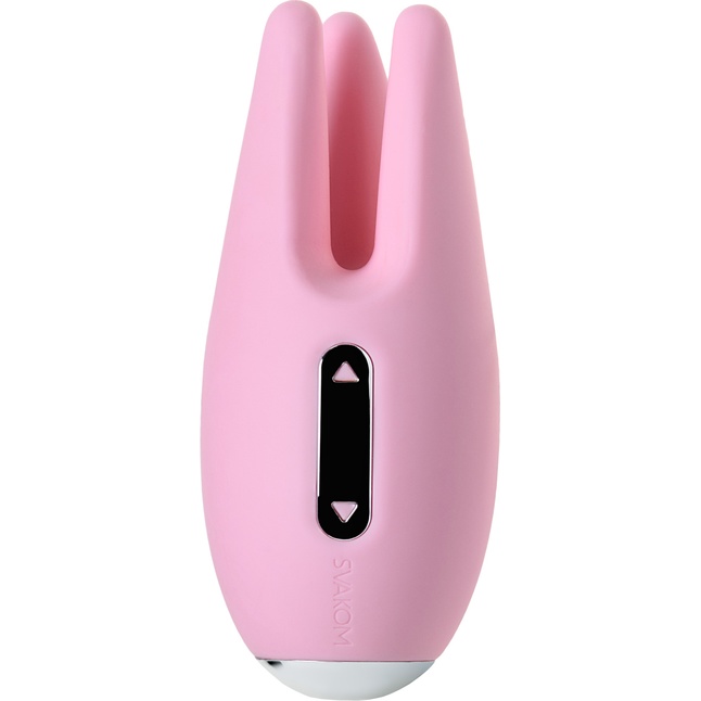 Розовый вибростимулятор клитора Cookie с подвижными щупальцами