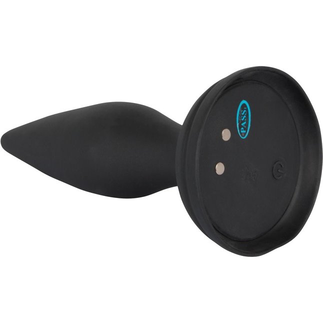 Чёрная вибропробка Vibro-Butt Plug with a Suction Cup - 13,6 см - You2Toys. Фотография 2.