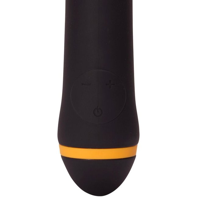 Чёрный вибратор для массажа G-точки Turbo G-Spot - 22,2 см. Фотография 4.