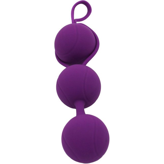 Фиолетовый набор для тренировки вагинальных мышц Kegel Balls. Фотография 3.