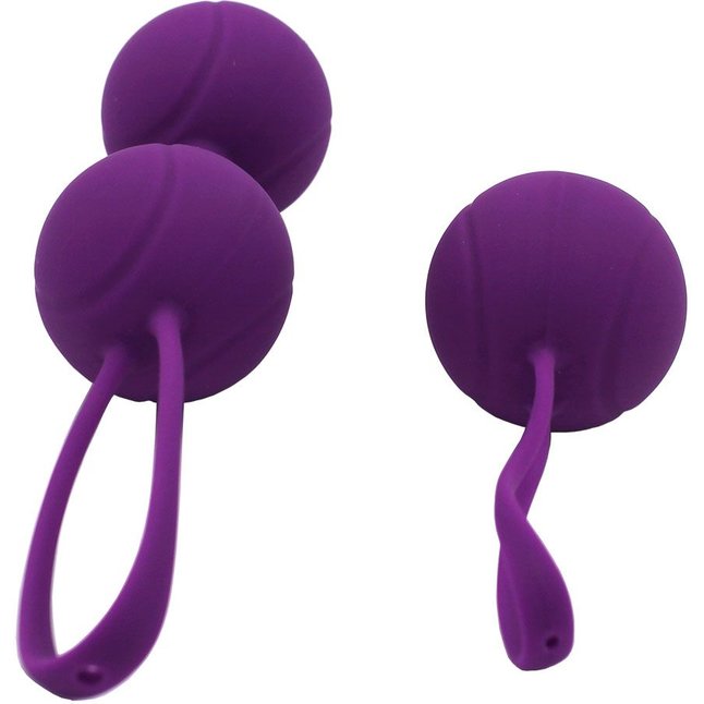Фиолетовый набор для тренировки вагинальных мышц Kegel Balls. Фотография 4.