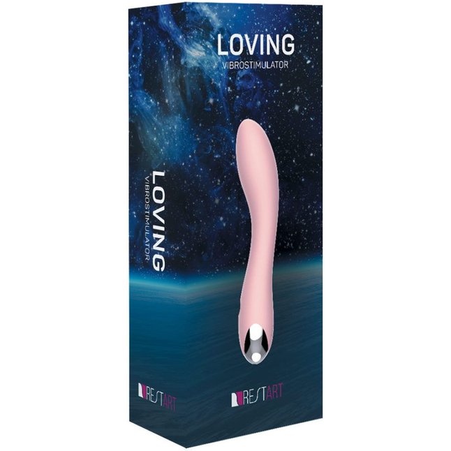 Нежно-розовый вибростимулятор Loving - 18 см. Фотография 3.