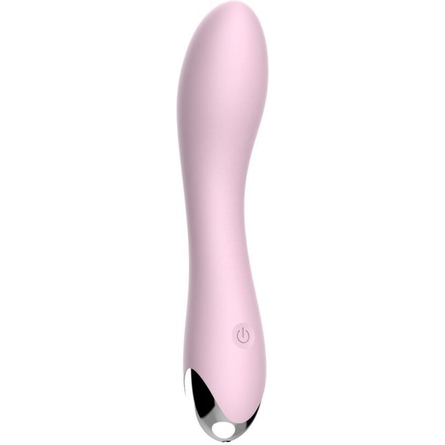 Нежно-розовый вибростимулятор Loving - 18 см
