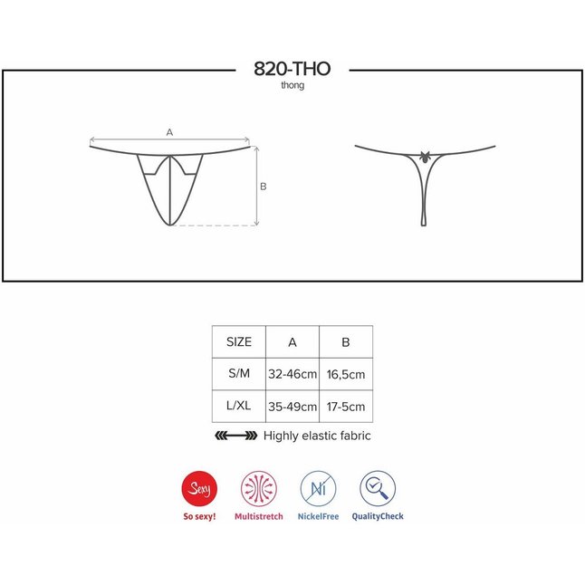 Ажурные трусики-стринги с фиолетовой подвеской и бантиком сзади - Sexy. Фотография 5.