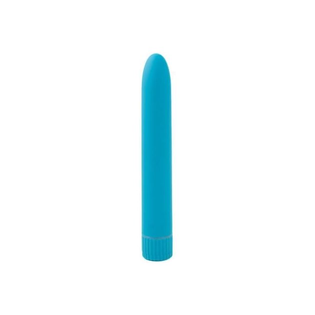 Голубой вибромассажер Climax Smooth 7 Vibe - 17,8 см - Climax