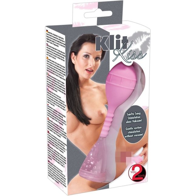 Розовая помпа для клитора Klit Kiss - You2Toys. Фотография 3.