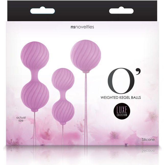 Набор розовых вагинальных шариков Luxe O Weighted Kegel Balls - Luxe. Фотография 2.