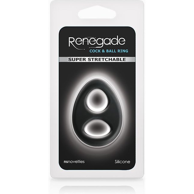 Эрекционное кольцо с двумя отверстиями Renegade Romeo Soft Ring - Renegade. Фотография 2.