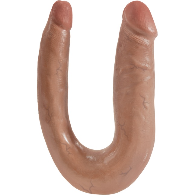 Двусторонний фаллоимитатор-мулат U-Shaped Small Double Trouble - 33,5 см - King Cock