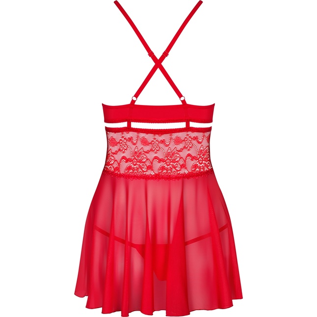 Расклешенный бэби-долл с изысканным цветочным кружевом - Sexy. Фотография 6.