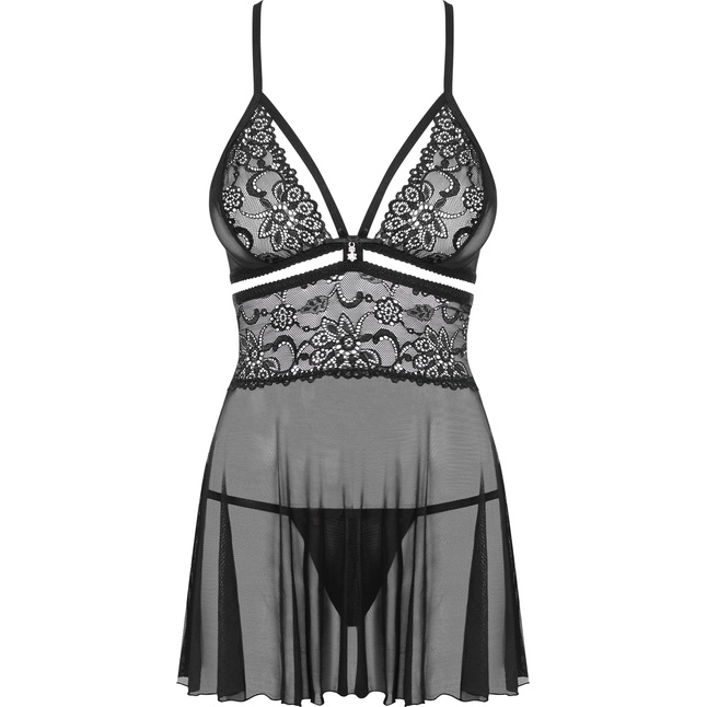 Расклешенный бэби-долл с изысканным цветочным кружевом - Sexy. Фотография 7.