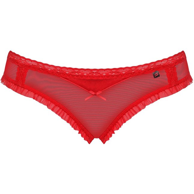 Кружевные трусики-слипы с мелкими оборочками - Sexy. Фотография 3.