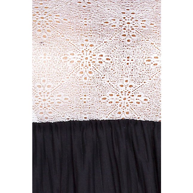 Сорочка в тонкую полоску Larisa с кружевным лифом. Фотография 2.
