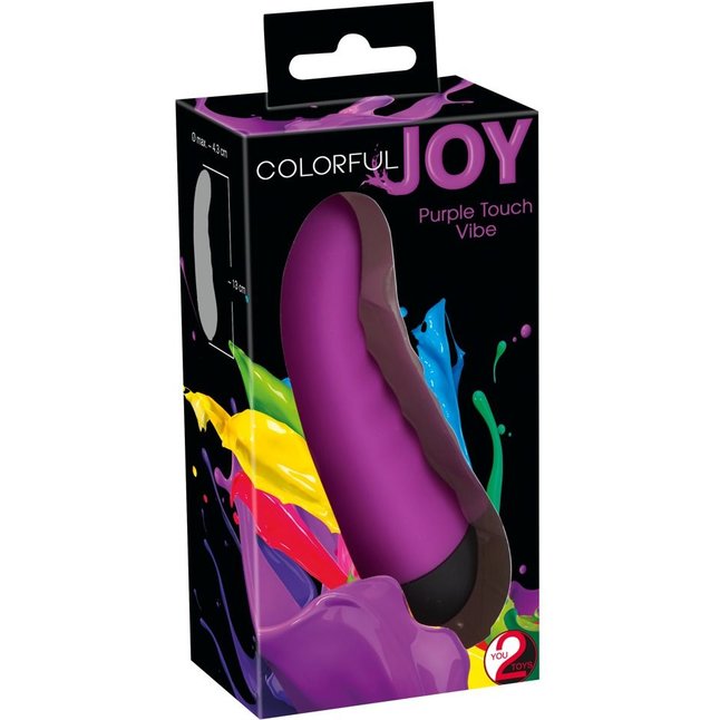 Фиолетовый мини-вибратор Colorful Joy - 13 см - You2Toys. Фотография 3.