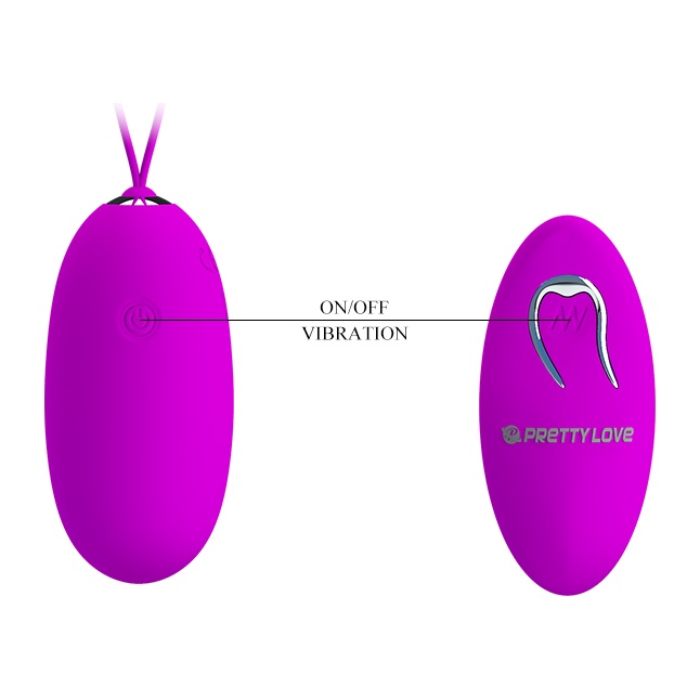 Лиловое виброяйцо Joyce на пульте ДУ - Pretty Love. Фотография 6.