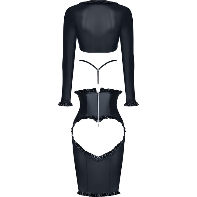 Платье с открытой грудью и вырезом в форме сердца сзади Kerstin - Hard Candy collection. Фотография 3.