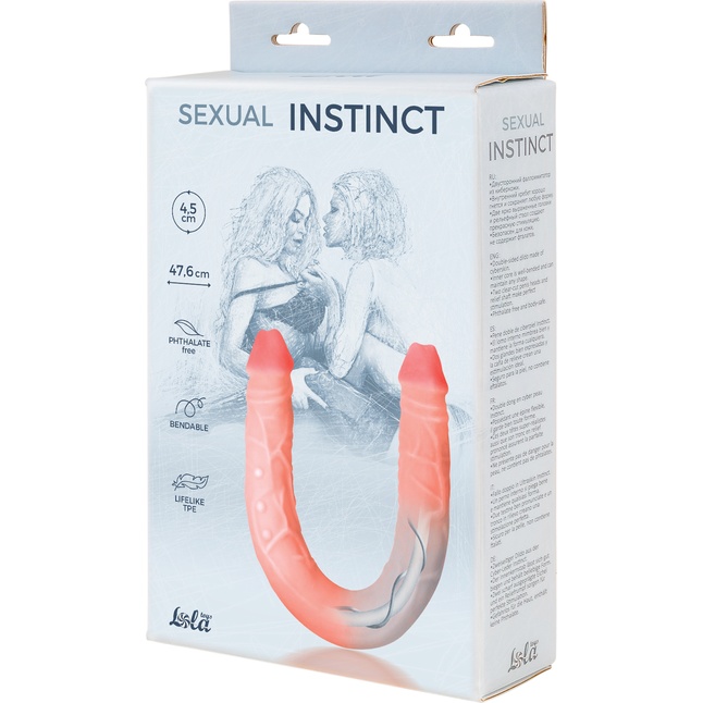 Гнущийся фаллоимитатор Sexual Instinct - 47,6 см - Instinct. Фотография 3.