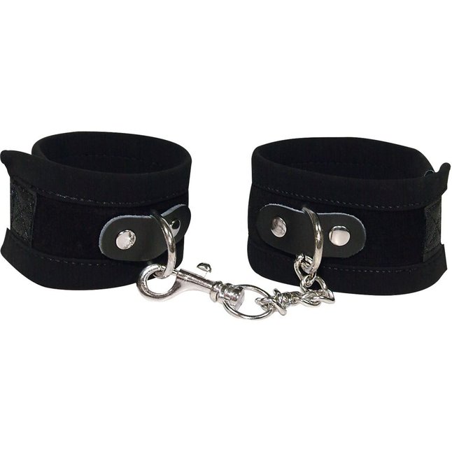 Чёрные замшевые наручники Bad Kitty Fesseln - Bad Kitty