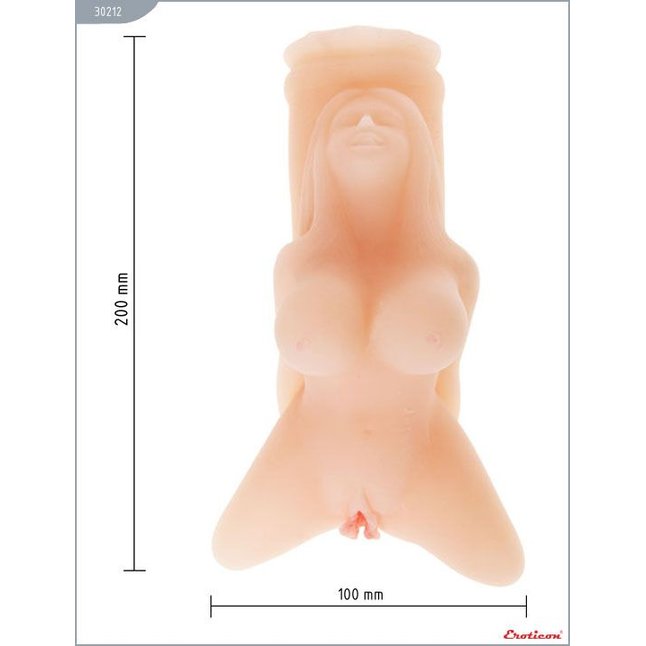 Мастурбатор-вагина «Женское тело» с виброэлементом. Фотография 4.