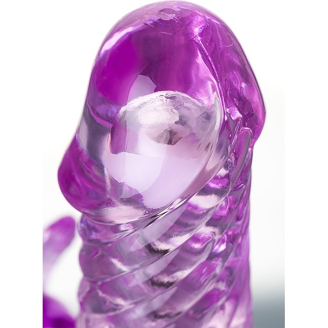 Фиолетовый вибратор High-Tech fantasy - 22,5 см. Фотография 11.