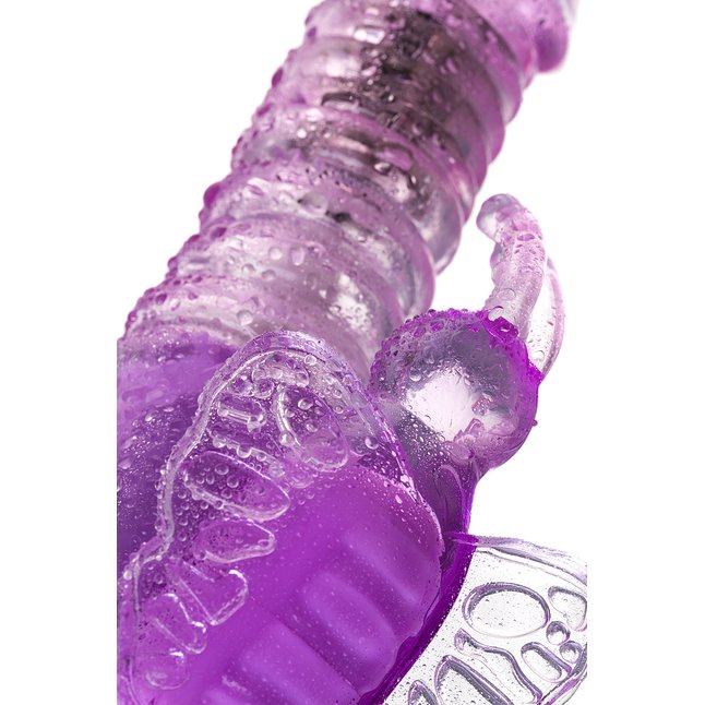 Фиолетовый хай-тек вибратор High-Tech fantasy с вращением бусин - 24,5 см. Фотография 11.