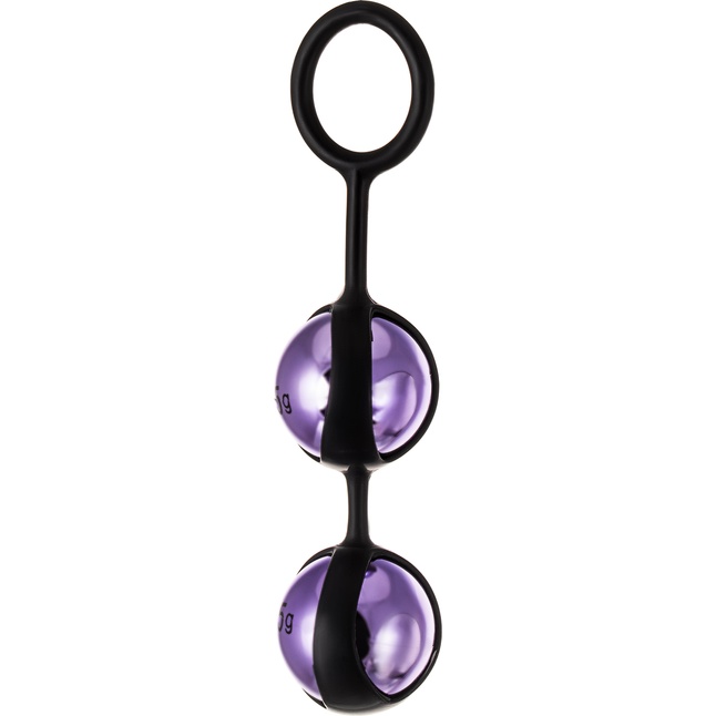Фиолетово-чёрный набор вагинальных шариков TOYFA A-toys. Фотография 4.