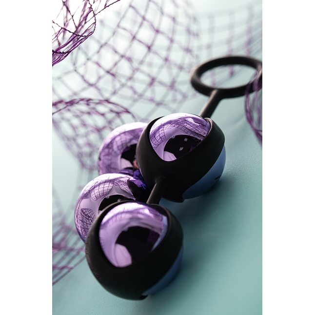 Фиолетово-чёрный набор вагинальных шариков TOYFA A-toys. Фотография 10.